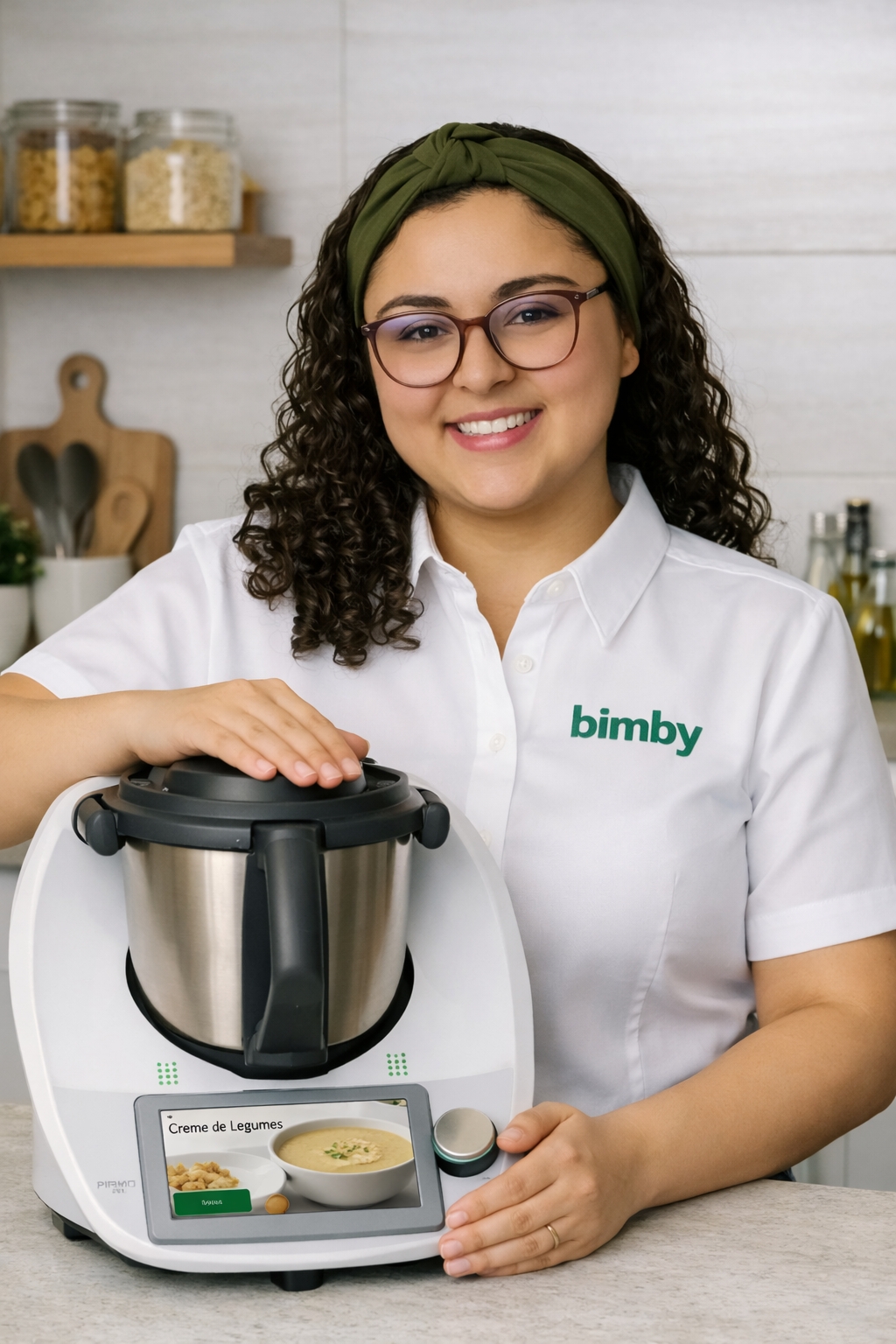 Stefany com a Bimby